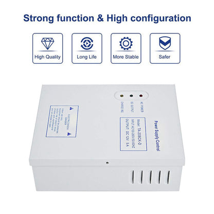 12V 5A Access Control Power Supply with Battery Backup