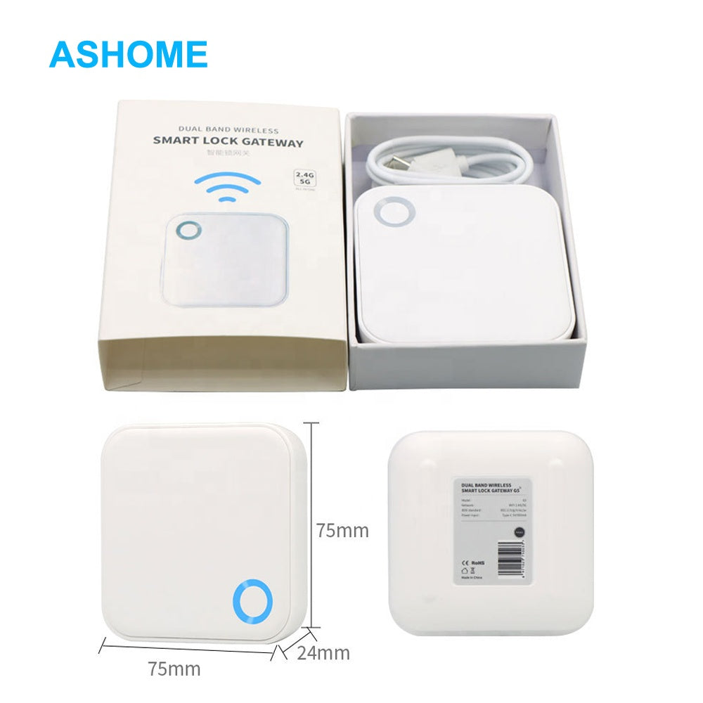TTLock G5 WiFi Gateway – 2.4G & 5G Smart Lock Hub for Remote Access Control | Works with TTLock & TTHotel Apps | Ideal for Airbnb, Hotels & Smart Homes